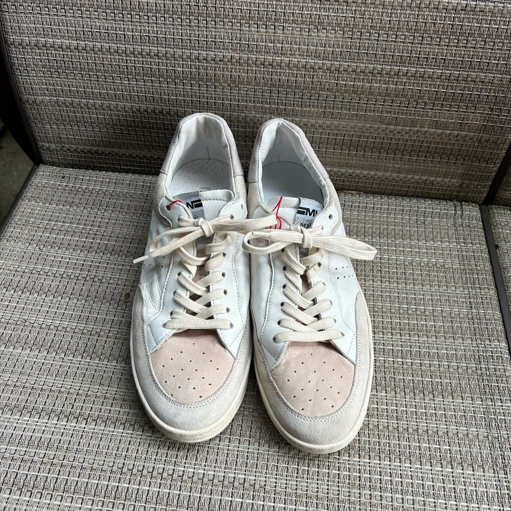 Women's White and Cream Sneakers - Picture 2 of 11